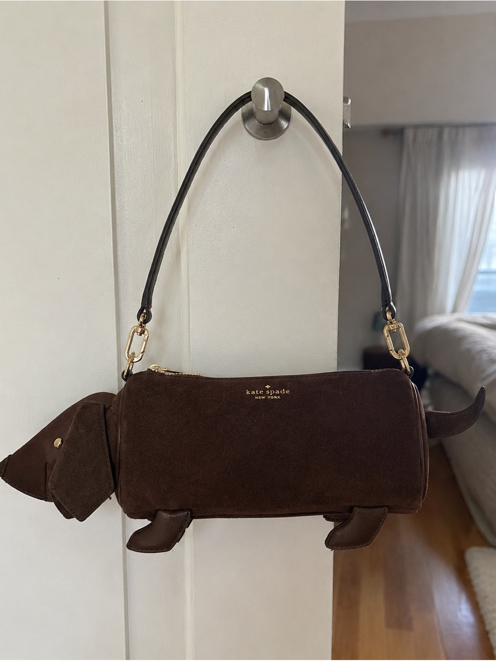 kate spade Brown Dog-Shaped Shoulder Bag - Picture 2 of 4